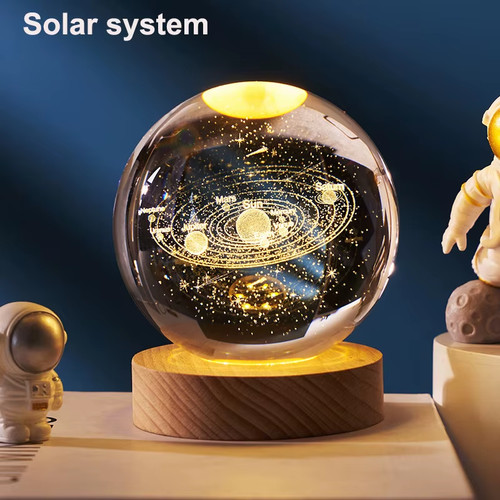 6cm crystal ball decoration - 3d,