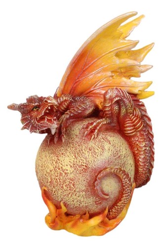 Statuina drago fuoco - statuina, di