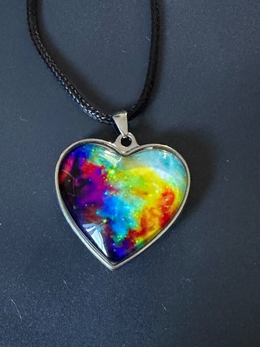 Collana cuore galassia - cuore, solare