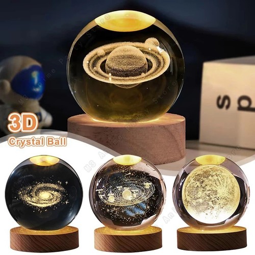 Lampada tavolo usb moon - usb, 3d